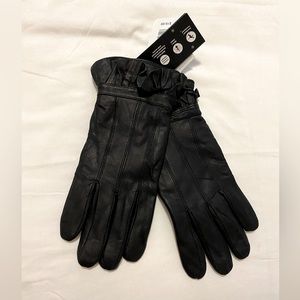 Warming Trends Genuine Leather Gloves, women’s driving thermal winter size small